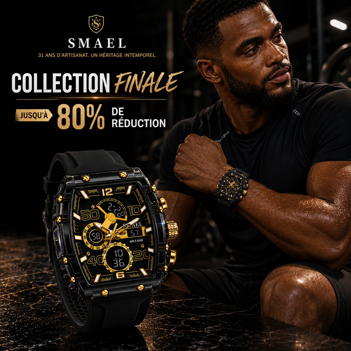 🎁 Promotion Spéciale : Votre SMAEL + Une SKMEI Offerte + Boîte Cadeau Incluse