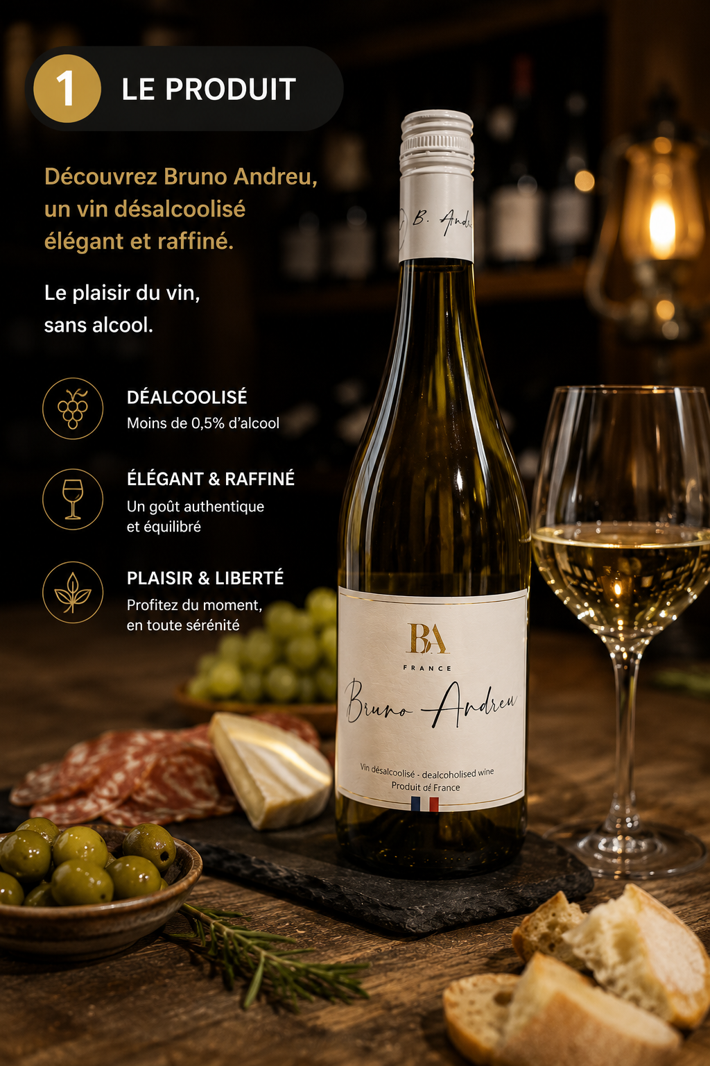 🍷 Bruno Andreu – Vin Désalcoolisé français