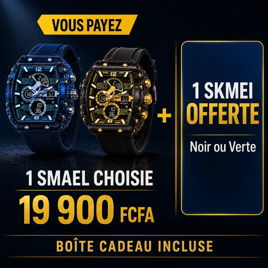 [Scale AI] badge — 🎁 Promotion Spéciale : Votre SMAEL + Une SKMEI Offerte + Boîte Cadeau Incluse