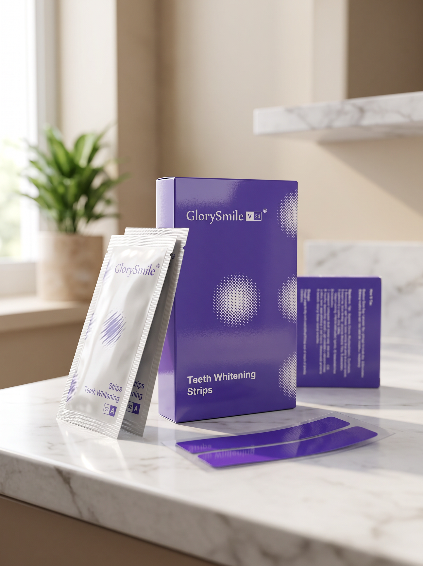 Cure Éclat 14 Jours — Bandes Blanchissantes Violettes Double Action